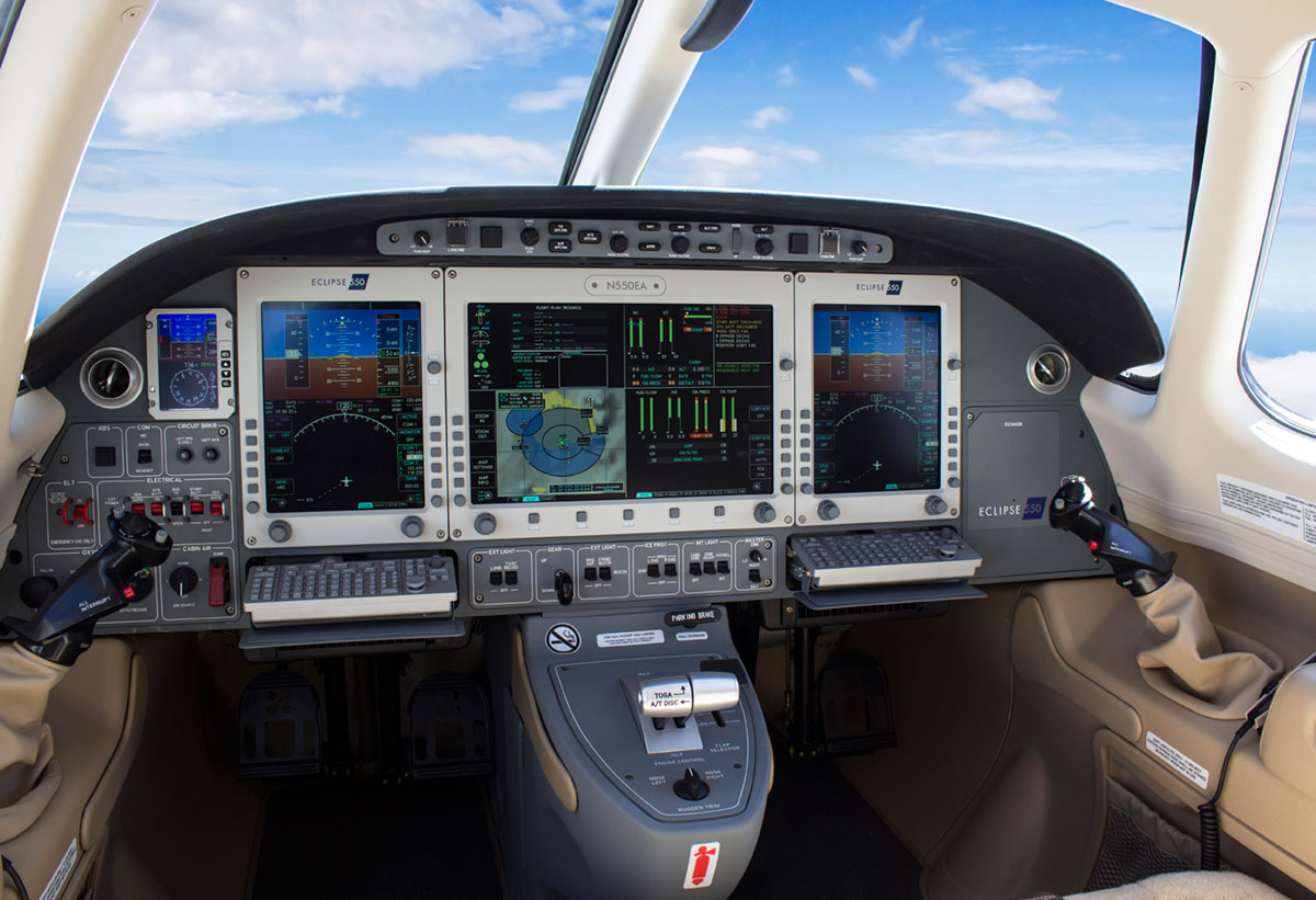 Avio Avionics system in the Eclipse 550